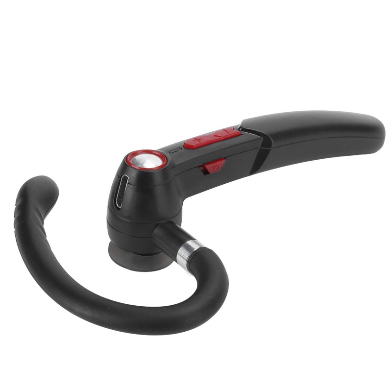 Portable Monaural Bluetooth Headset Earphone Headphone Equipment High Compatibilityred