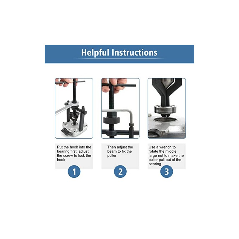 3 Jaw Bottom Bracket Puller, 3 Arm Parallel Puller Bottom