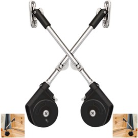 Toy Box Hinges Soft Close - Chest Hinge Lid Stay 105 Degree Open with Soft Close, Lid Support for Toy Box and Upward Top-Opening Flap Doors (Black 2 Pack)