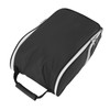 Golf Shoe Bag Convenient PU Leather Black Waterproof Dustproof Sport