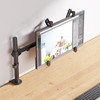 WALI Single Monitor Arm Desk Mount, with Mounting Adaptor Brackets,