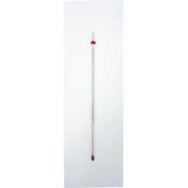 United Scientific Supplies THTCF1, Red Spirit-Filled Thermometer, 12" Length, Total Immersion, Dual Scale, -20 to 110°C Temperature Range