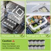 Stainless Steel Snackle Box Container, Portable Snack Box 8 Compartment