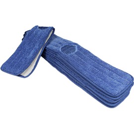 CleanAide Twist Yarn Mop Pad with Spot Cleaning Scrubber, 18 Inches, 6 Pack