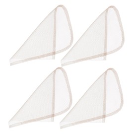 IWOWHERO 4pcs Lace Frontal Closure Net for Wig Making Soft Lace Wig Foundation Deep Brown Comfortable and Breathable Material for Daily Use and Replacement