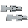 2pcs New H2 Rear Liftgate Door Nameplate 3D Badge Emblems