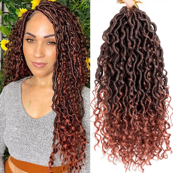 Goddess Locs Crochet Hair 18 Inch 7 Packs Faux Locs