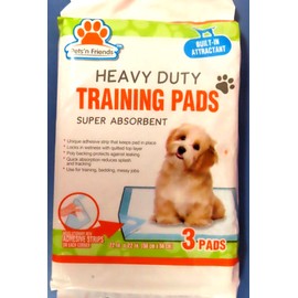 Pets'n friends Pet'n Friends  Heavy Duty Training Pads for dogs. Package of 3 pads 22" x 22"