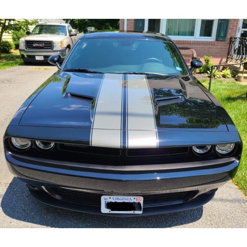 ORACAL 18" CHARCOAL METALLIC rally stripes decals fits any yr