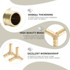 Bwintech 6pcs 8mm 3 Way Y Shaped Brass Hose Connector