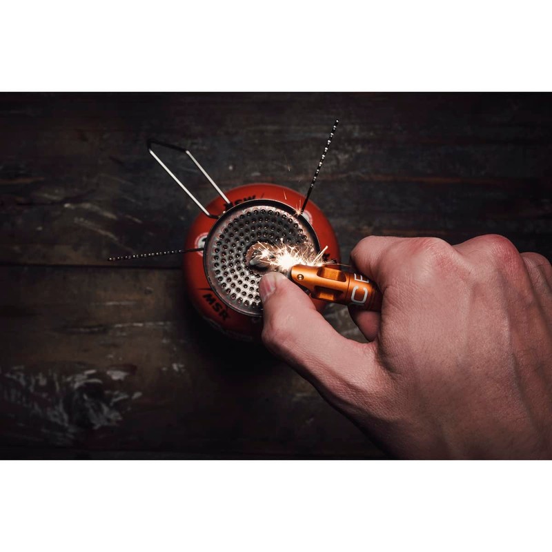 Exotac nanoSPARK Ultra-Compact Fire Starter with One-Handed Operation High-Spark Flint