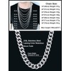 Thick Silver Chain Necklace Men Biker Chain for Men Silver