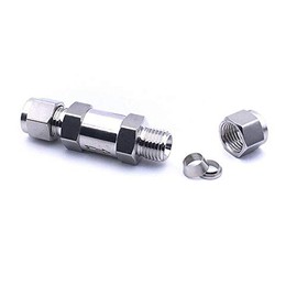 Non Return Valve One Way Valve Stainless Steel Fuel Check Valve for Petrol and Diesel Oil (Ф6mm)