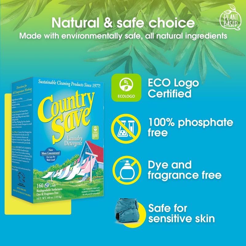 - HE Natural Laundry Detergent Clear and Free of Fillers