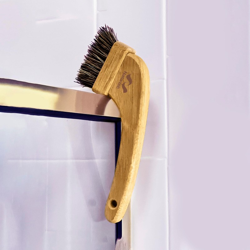 All-Natural Grout Brush Set | Wooden Cleaning Brush for Tile