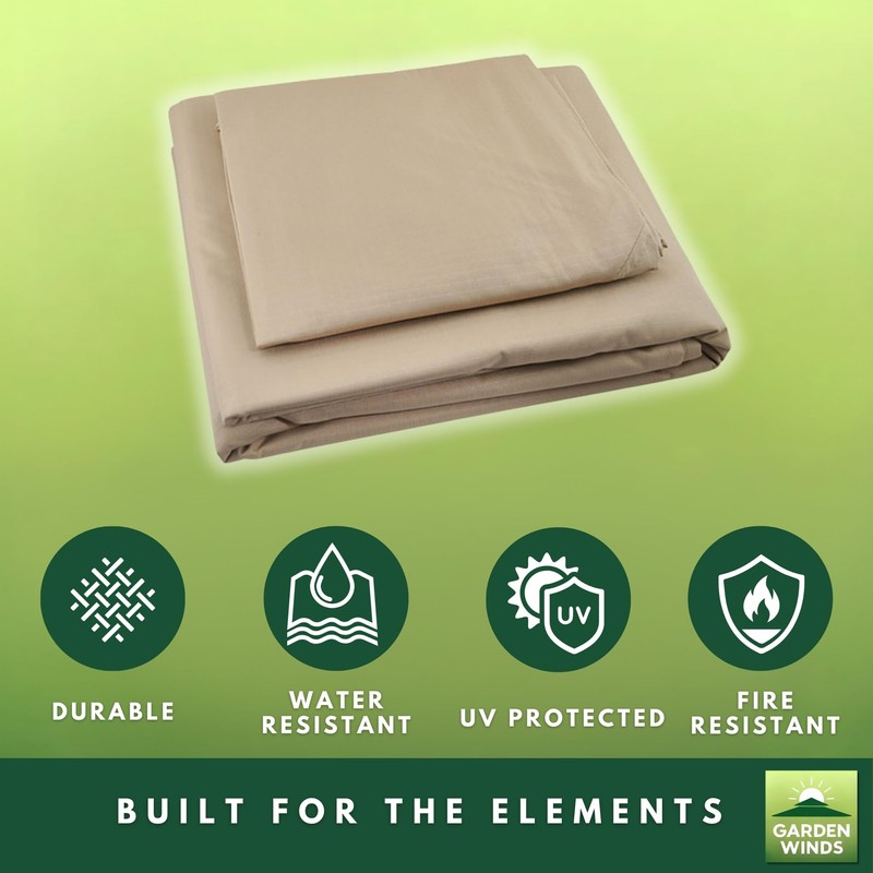 Garden Winds Reinforced RipLock 350 Replacement Canopy Top Cover Compatible
