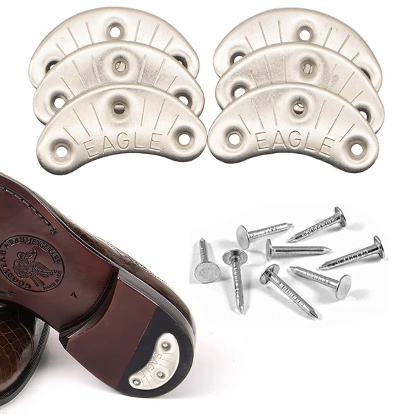 Eagle Metal Heel Plates for Shoes & Boots – Durable