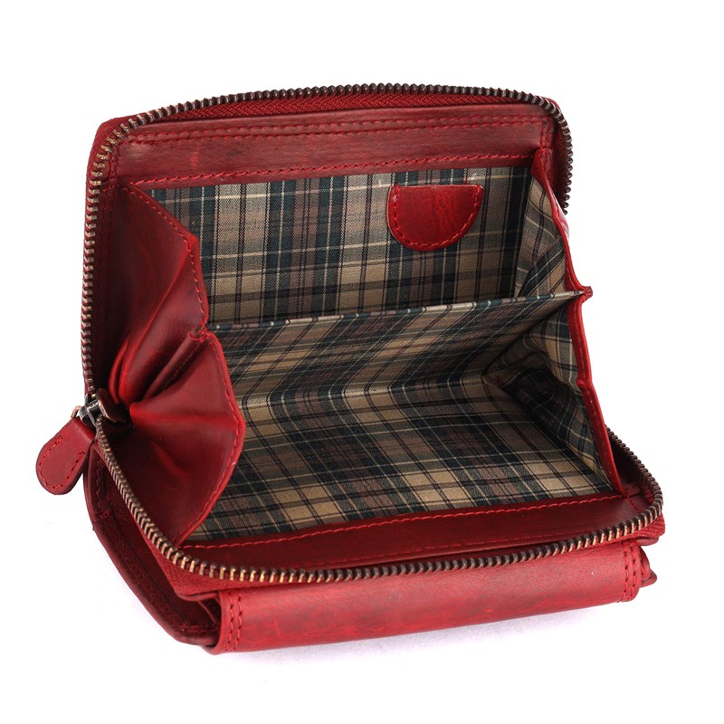 Chunkyrayan Genuine Leather Women's Purse, High-Quality, Vintage, RFID Protection, Includes