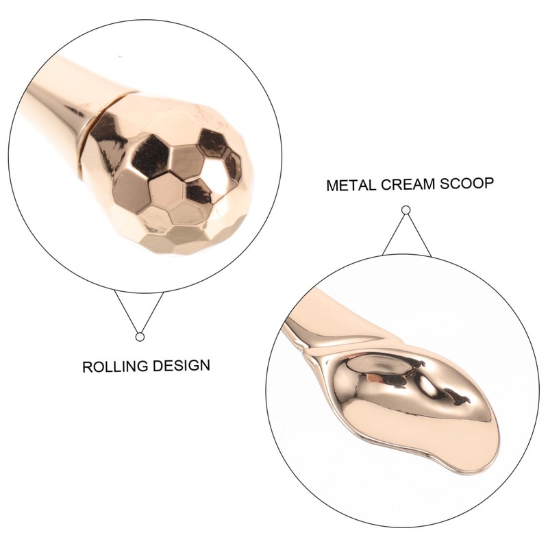 BIUDECO Travel-friendly Eye Cream Stick Skincare Tool Metal Scoop Eye