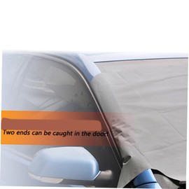 SUPVOX Snow Cover for Car Windshield Dual Frost Guard Sun Visor Peva Fabric Easy Install