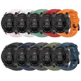 Band for Garmin Instinct 3, Soft Silicone Replacement Watch Band Strap for Garmin Instinct 3 Amoled/Solar (No Tracker)