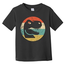 Retro Tyrannosaurus Rex Icon T Rex Dinosaur Infant/Toddler T-Shirt, 6 Months Black