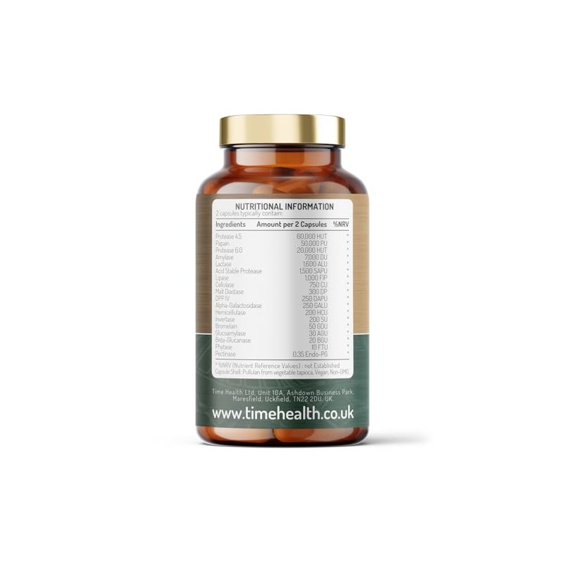 Ultra Digestive Enzymes Complex – Natural & Comprehensive 18 Enzyme