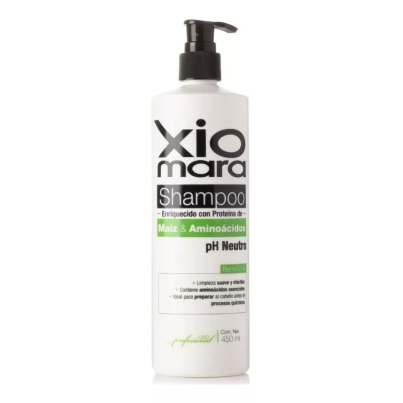 Xiomara Shampoo Limpieza Profunda Ph Neutro 450ml 6 Pzs