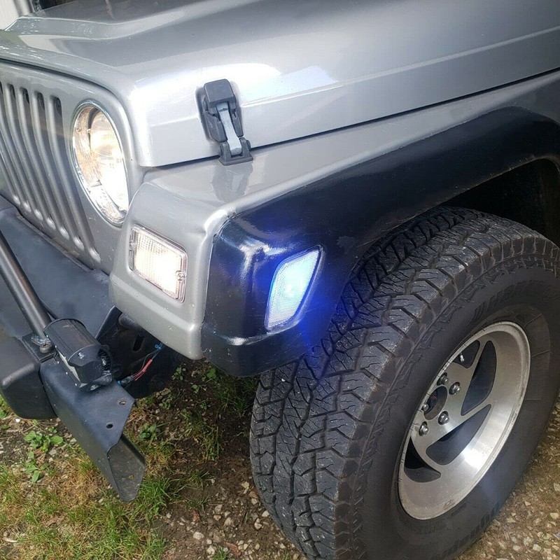 HECASA Clear Lens Bumper Signal + Side Marker Lights Compatible