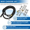 Motoparty Universal Steering Hose Hookup Kit for Hydroboost Power Brake