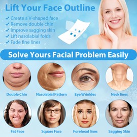 Face Lifting Tape Invisible,156PCS Face Lift Tape Invisible Neck Tape Face Lifter Tape Instant Lifting for Neck, Eyes, Jowls & Double Chin | Anti-Wrinkle, V-Line Facelift Tapes