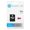 HP mxV30 64GB microSDXC Memory Card + SD Adaptor, 100MB/s