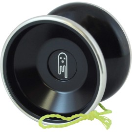 Yoyo King Black Bimetal Yo-yo With Dual Bearings For Responsive And Unresponsive Play