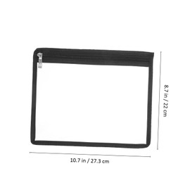 Mipcase 4 Pcs Clear Makeup Bags for Women Portable Zipper Pouches Multifunctional Storage for Cosmetics Stationery Jewelry Transparent Design for Easy Organization and Visibility