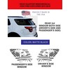 Compatible with Ford Explorer 2011-2019 | Precut American Flag Window