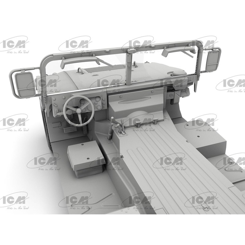 ICM 1/35 AMERICAN M1097A2 HANVEE Plastic Model 35435 (Military Vehicle)