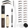 LOPHE 25 Piece Eyebrow Powder Set, 1 Step Brow Stamp