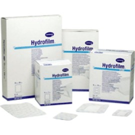 Hartmann-Conco Hydrofilm Standard Transparent Film Dressing 4" x 5", Hypoallergenic Adhesive, Sterile, Water-proof Film, Low-profile, Latex-free (Box of 10 Each)