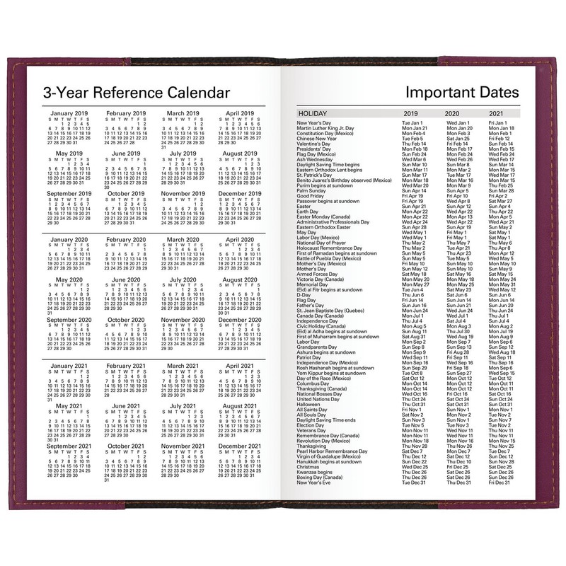 Mead 2019 Monthly Planner, 3-1/2" x 6", Pocket, Color Selected