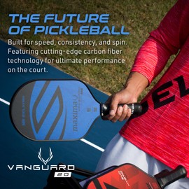 Selkirk Vanguard 2.0 Pickleball Paddle | Carbon Fiber Pickleball Paddle with a Polypropylene X5 Core | Pickleball Rackets Made in The USA | Maxima Midweight, Blue Note |