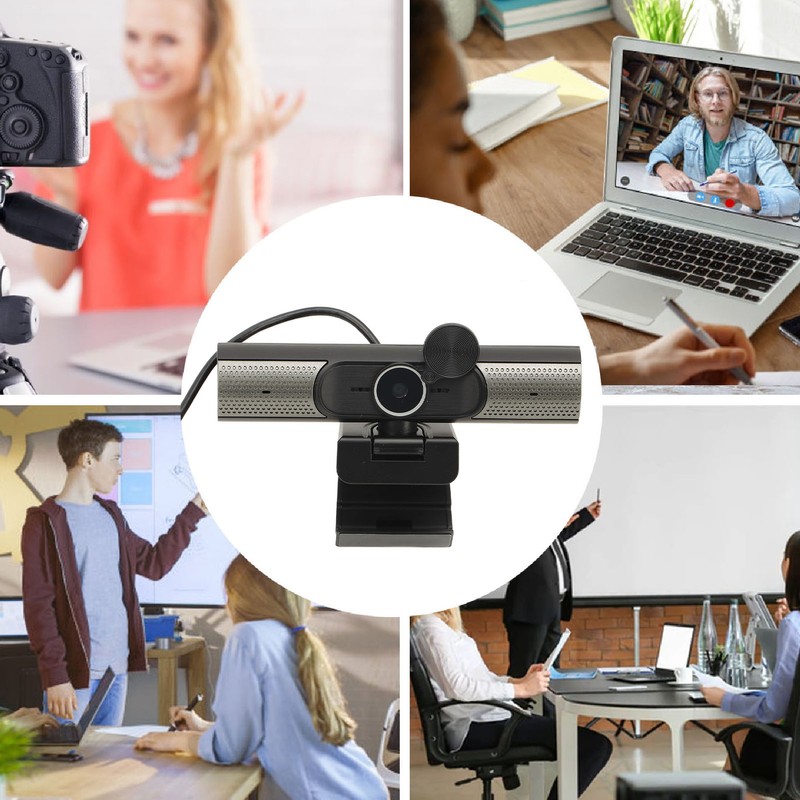 PC Webcam with Microphone 2K 30 Frame Auto Focus FHD