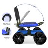 i Cover Garden Cart Rolling Stool with Four Wheels and