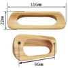 Wake Sangyo TW-009 Wooden Handle Pine 3.8 inches (96 mm)