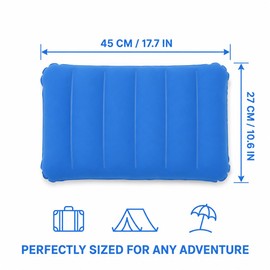 LAKPYN 2 Pezzi Cuscino gonfiabile mare, Gonfiabili Cuscino spiaggia per Spiaggia, Viaggio e Campeggio Piccolo Cuscino da Esterno, 30 * 47 cm