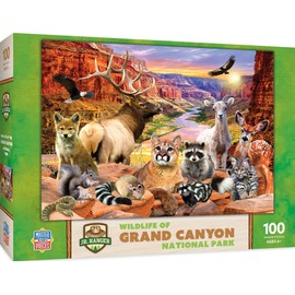 MasterPieces – 100 Piece Jigsaw Puzzle for Kid 6+ Years, Wildlife of Grand Canyon National Park, Educational and Fun Game, Gift Idea for Children, 19" x 14"