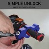 Blue Heavy Duty Motorcycle Brake Lock - Anti Theft Handlebar