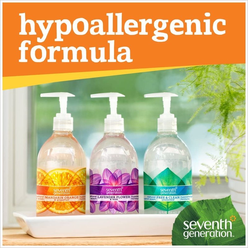 Seventh Generation Hand Wash, Lavender, 12 Ounce