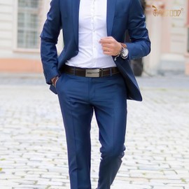 JASGOOD Men Leather Ratchet Sliding Suit Belt with Automatic Buckle 3.5cm Wide，Coffee