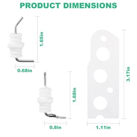 Flame Rod Electrode Kit 104000192K for Rinnai Water Heater Replacement - Fit for Rinnai R75 and R94 Tankless Water Heaters