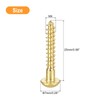 sourcing map Wood Screws M4 x 25mm Slotted Round Head
